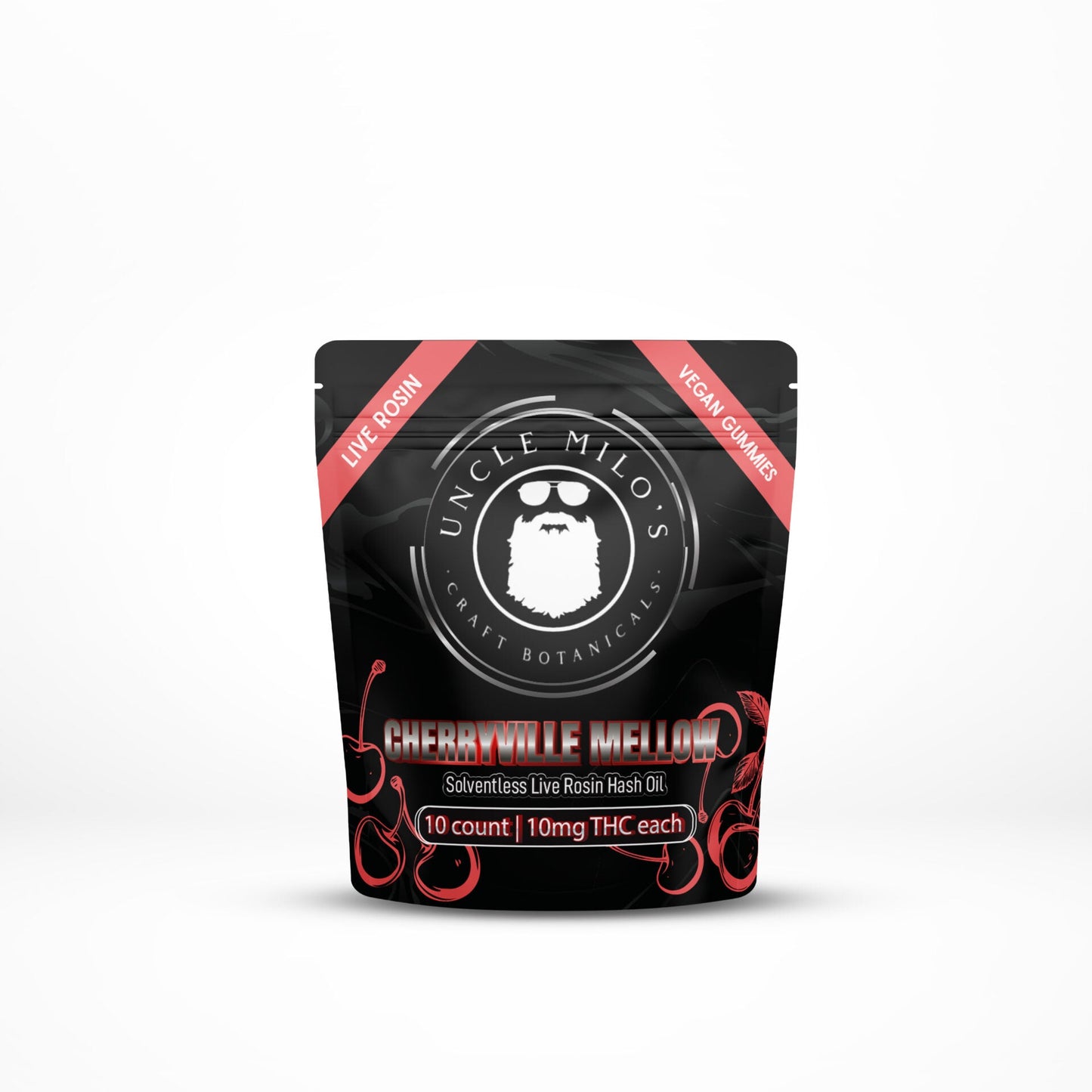 Uncle Milo's 10mg Live Rosin Gummy Cherryville Mellow