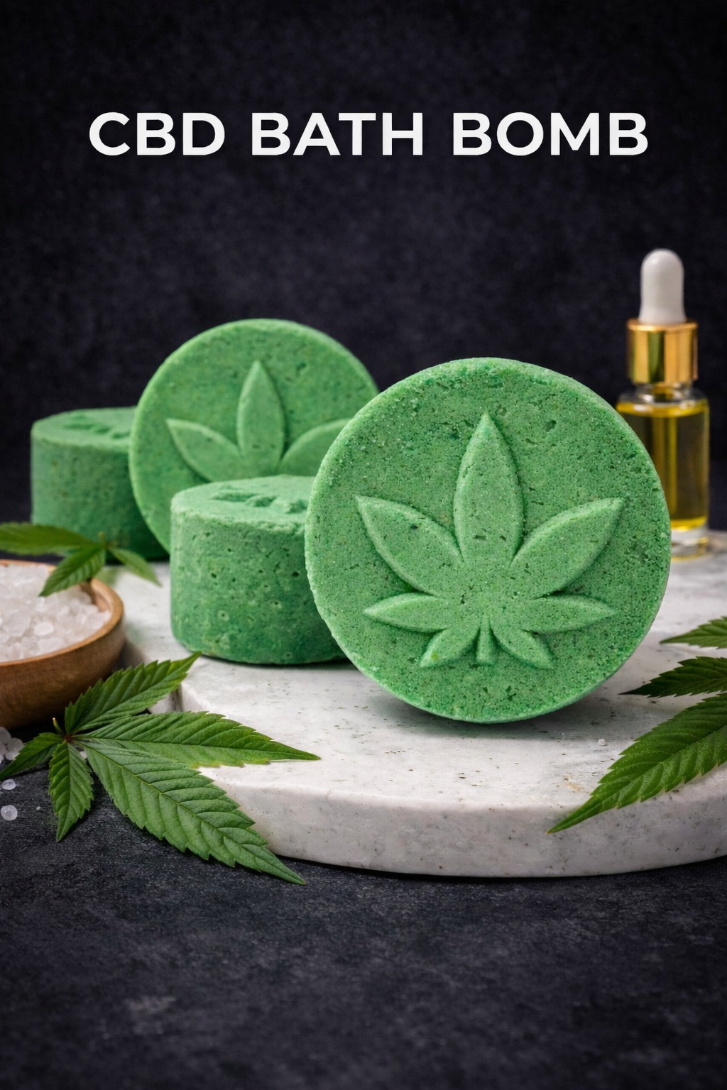 100mg CBD Bath Bomb Eucalyptus