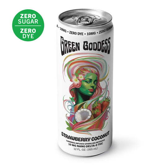 Delta-9 THC Green Goddess Zero 10mg Strawberry Coconut