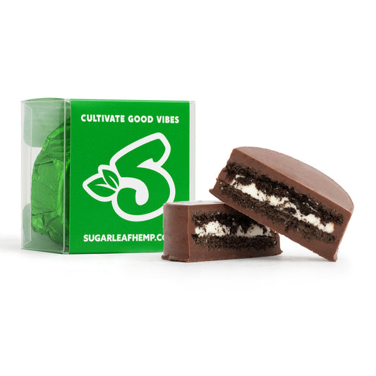 Delta-9 THC Milk Chocolate Dipped Cookie