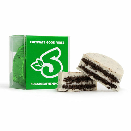Delta-9 THC Cookies N' Cream Dipped Cookie